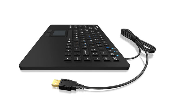 KeySonic KSK-5230 IN (CH) tastatur Kontor USB QWERTZ Schweizisk Sort