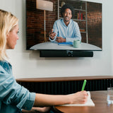 Owl Labs "Owl Bar-videokonferencenhed – 4K-videokonferencebar med aktiv højttaler-fokus (tilføj en Meeting Owl 3 eller Pro for 360-graders dækning og automatisk kameraskift) "
