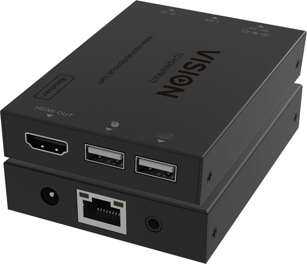 Vision HDMI-over-IP Receiver AV-modtager Sort