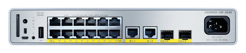Cisco C9200CX-12P-2X2G-E netværksswitch Administreret Gigabit Ethernet (10/100/1000) Strøm over Ethernet (PoE)