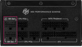 MSI MPG A1250GS PCIE5 enhed til strømforsyning 1250 W 24-pin ATX ATX Sort
