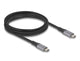 DeLOCK 81192 USB-kabel USB4 Gen 2x2 2 m USB C 40 Gbit/sek. 240 W Sort, Grå