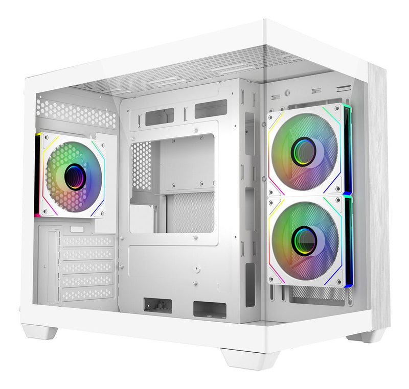 Cooler Master Elite 481 Wood Mini Tower Hvid
