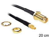 DeLOCK 88580 koaxial kabel 0,2 m SMA MMCX Sort