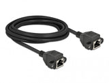 DeLOCK 87011 netværkskabel Sort 3 m Cat6a S/FTP (S-STP)