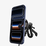 Spigen EV25MFAQ Smartphone Sort USB Trådløs opladning Hurtig opladning Automatisk