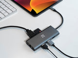 XtremeMac XWH-HUB8-13 interface hub USB Type-C 40000 Mbit/s Grå