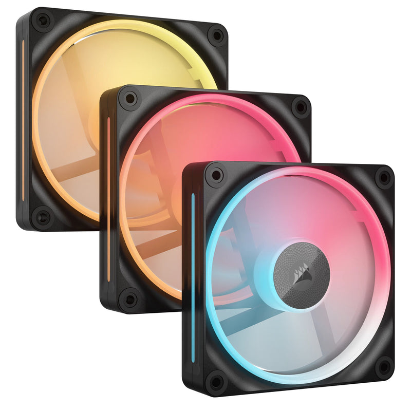 Corsair iCUE LINK LX120-R RGB Computerkabinet Ventilator 12 cm Sort 3 stk