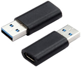 Prokord U3-UTC kabel kønsskifter USB A USB C Sort
