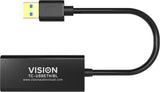 Vision TC-USBETH/BL netværkskort Ethernet