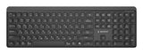 Gembird KB-WPS-03 tastatur Kontor RF trådløs + Bluetooth QWERTY US International, Ukrainsk, Russisk Sort