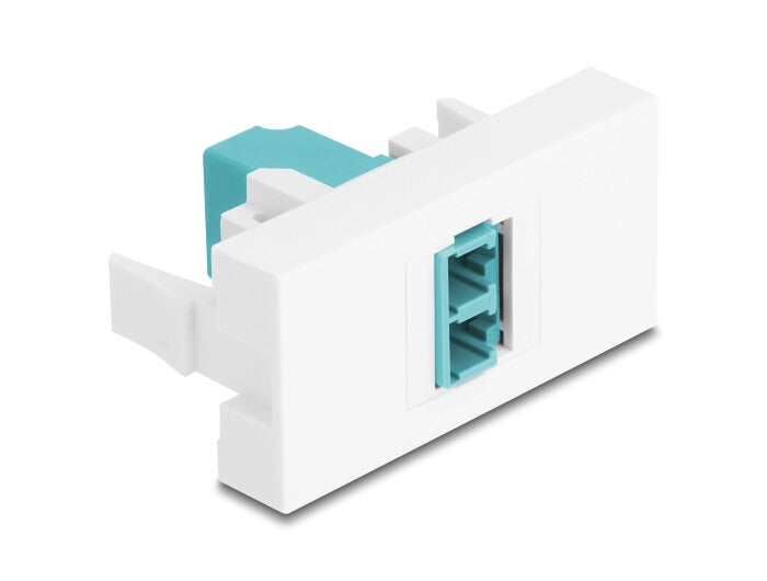 DeLOCK 90845 fiber adapter LC 1 stk Turkisfarve, Hvid