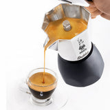 Bialetti Brikka Moka gryde 0,1 L Sort, Rustfrit stål