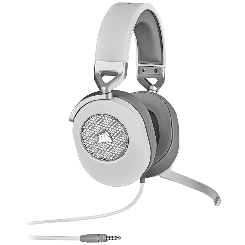 Corsair HS65 SURROUND Headset Ledningsført Håndholdt Spil Hvid