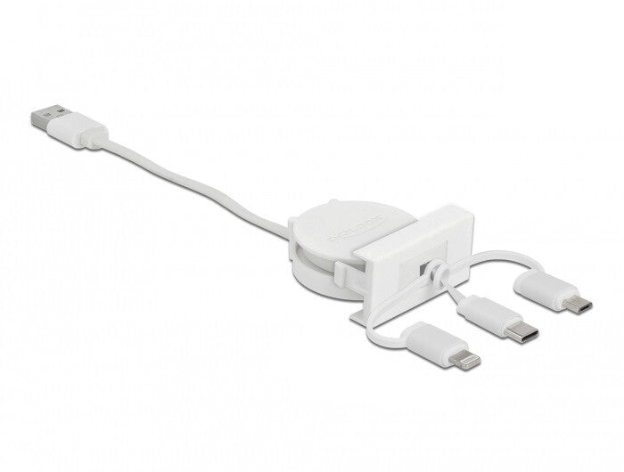 DeLOCK 81375 USB-kabel USB 2.0 0,5 m USB A USB C 0,48 Gbit/sek. Hvid