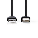 Nedis CCGB60010BK20 USB-kabel USB 2.0 2 m USB A 0,48 Gbit/sek.