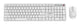 Gembird KBS-WMS-01-W tastatur Mus inkluderet Kontor RF trådløst QWERTY US International Hvid