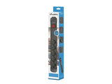 Lanberg SP1-05F-0150-BK stikdåse 1,5 m 5 AC stikkontakt(er) Indendørs Sort