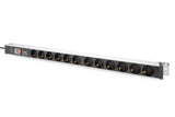Digitus DN-95435 strømforsyningsenhed (PDU) 12 AC stikkontakt(er) 1U
