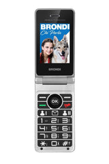 Brondi Amico Prezioso 4,5 cm (1.77") Sort, Metallic Feature telefon