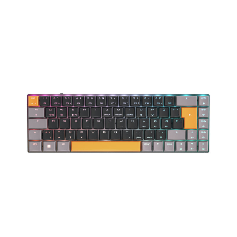 CHERRY MX-LP 2.1 Compact Wireless tastatur Spil RF trådløs + Bluetooth QWERTZ Tysk Sort
