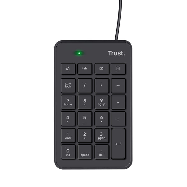 Trust 22221 numerisk tastatur Laptop/PC USB Sort
