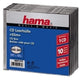 Hama CD Slim Jewel Case, pack 10 1 diske Transparent
