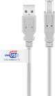 Goobay 50831 USB-kabel USB 2.0 2 m USB A USB B 0,48 Gbit/sek. Grå