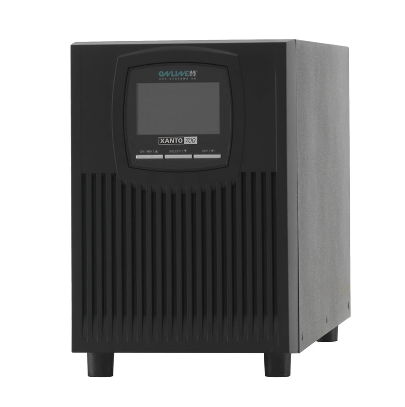 ONLINE USV-Systeme XANTO 700 UPS-enhed Dobbeltkonvertering (online) 0,7 kVA 700 W 4 AC stikkontakt(er)