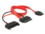 DeLOCK 0.3m SATA SATA-kabel Rød