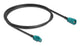 DeLOCK 90679 koaxial kabel 1 m HSD Z Sort, Blå