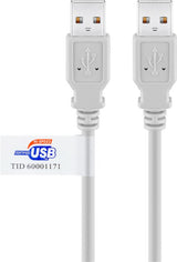 Goobay 50796 USB-kabel USB 2.0 2 m USB A 0,48 Gbit/sek. Grå