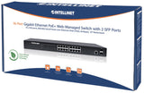 Intellinet 561198 netværksswitch Administreret L2+ Gigabit Ethernet (10/100/1000) Strøm over Ethernet (PoE) 1U Sort