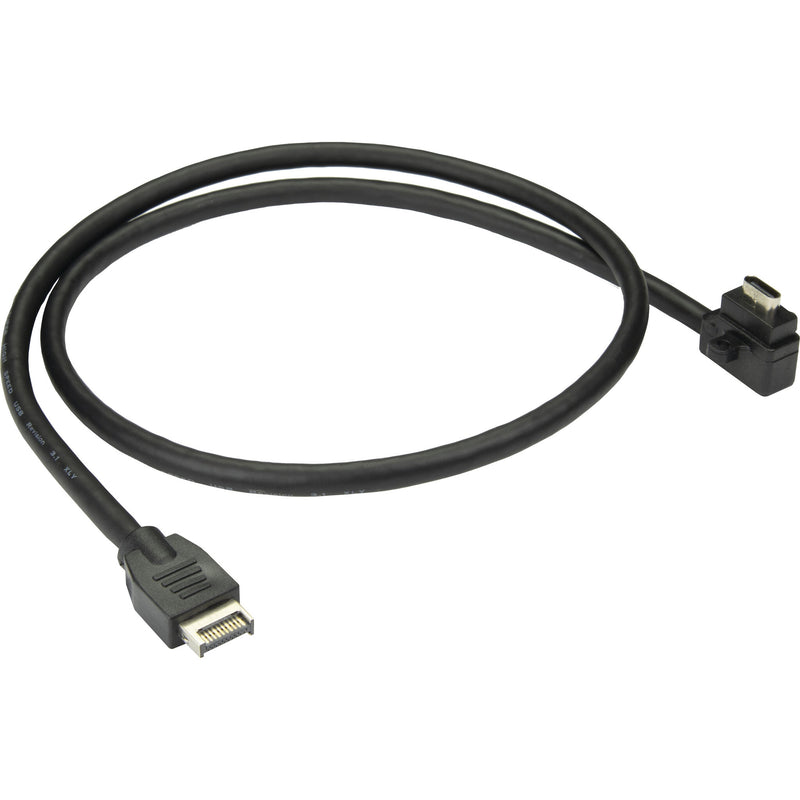 Inter-Tech USBC-2815 USB-kabel USB 3.2 Gen 2 (3.1 Gen 2) 0,655 m USB A 10 Gbit/sek. Sort