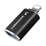 Wozinsky 5907769378959 kabel kønsskifter USB-A Lightning Sort