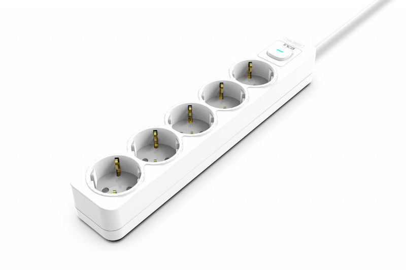 Inca IPW-44GB overspændingsbeskytter Hvid 5 AC stikkontakt(er) 230 V 1,5 m
