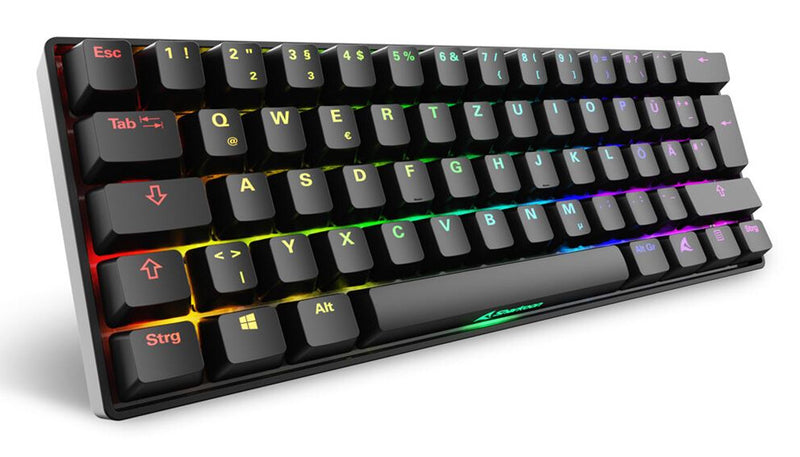 Sharkoon 100065629 tastatur Hjem USB QWERTZ Tysk Sort
