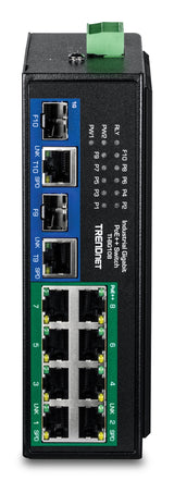 Trendnet TI-BG108 netværksswitch Gigabit Ethernet (10/100/1000) Strøm over Ethernet (PoE) Sort