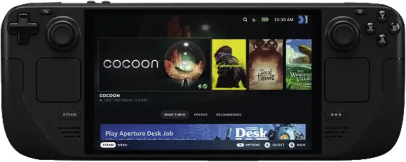 Valve Steam Deck bærbar spilkonsol 18,8 cm (7.4") 512 GB Berøringsskærm Wi-Fi Sort