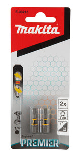 Makita E-03218 skruetrækker bit 2 stk