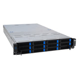 ASUS RS521A-E12-RS12U Socket SP5 Stativ (2U) Sort, Sølv