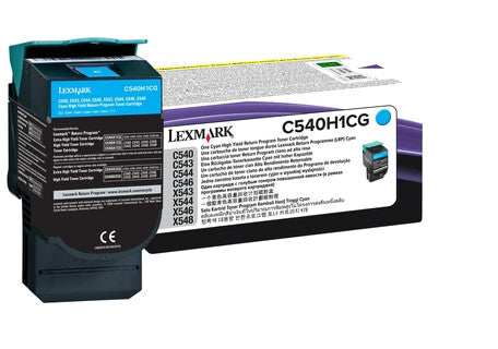 Lexmark C540H1CG tonerpatron 1 stk Original Blå