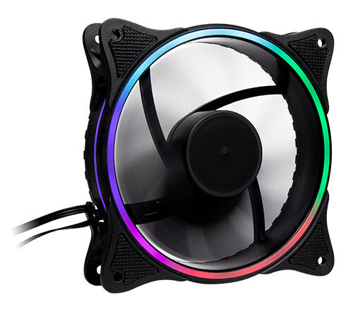 Inter-Tech 888860272 Computerkølesystem Universel Ventilator 12 cm Sort 1 stk