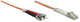 Intellinet 1.0m LC-ST M/M InfiniBand og fiberoptisk kabel 1 m Orange