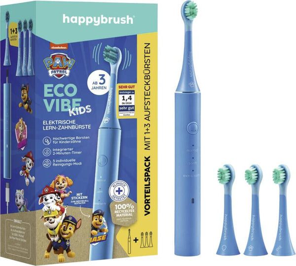 happybrush Eco Vibe Kids Barn Vibrerende tandbørste Blå
