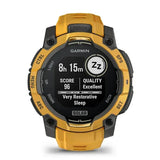 Garmin Instinct 3 3,05 cm (1.2") 45 mm Digital 176 x 176 pixel Berøringsskærm Gul, Grå Wi-Fi GPS (satellit)