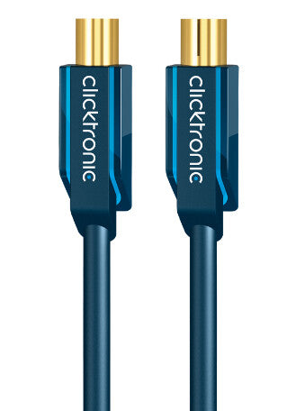 ClickTronic 2m Antenna Cable koaxial kabel Coax M Coax FM Blå