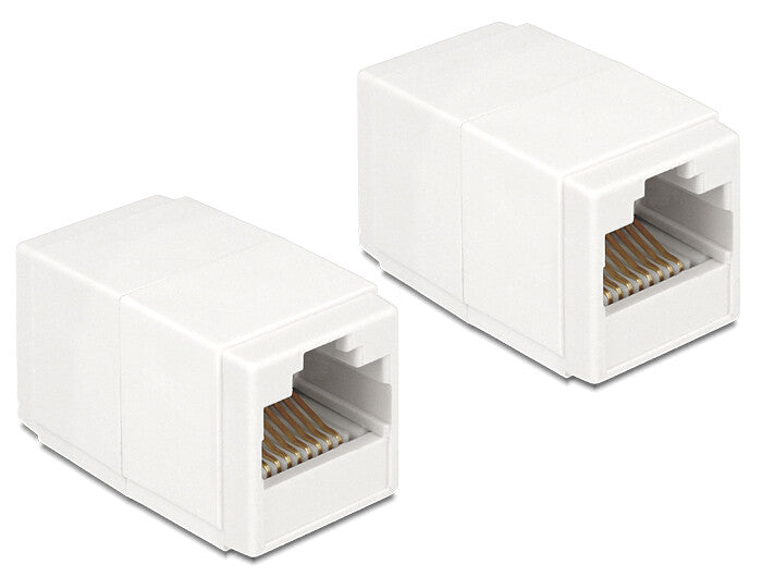 DeLOCK 86249 kabel kønsskifter RJ45 Hvid