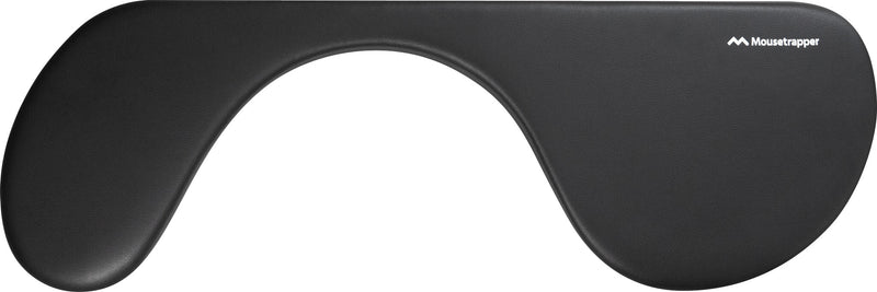 Mousetrapper Armrest - Asymmetric håndledsstøtte Imiteret læder Sort