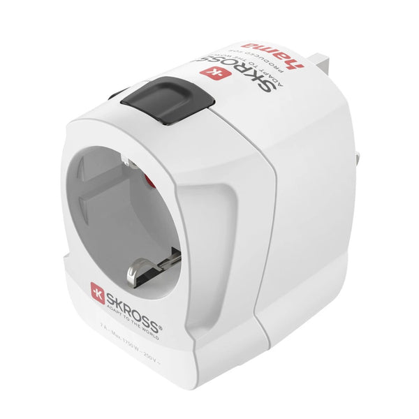 Hama 00223477 strømstik adapter Modulær Type C (Europlug)+Type F Hvid
